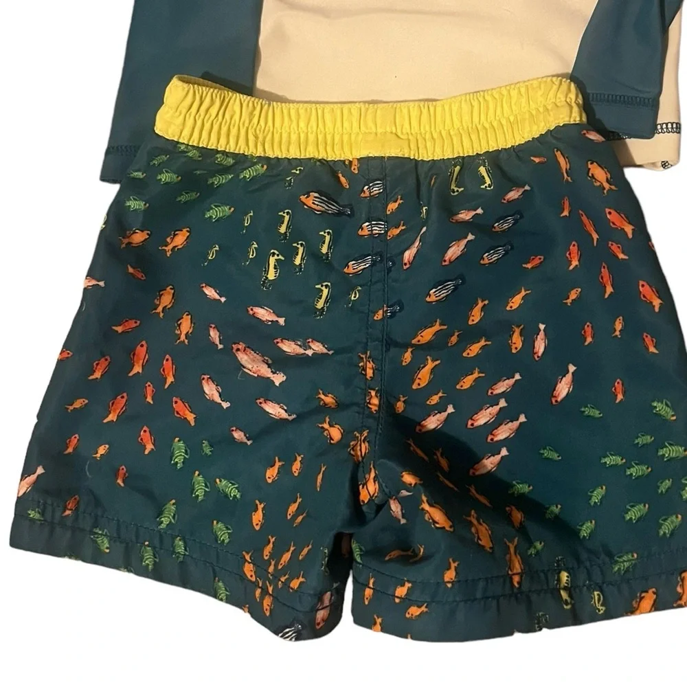 OLD NAVY Boys Rash Guard and Swim Set - Picture 8 of 11